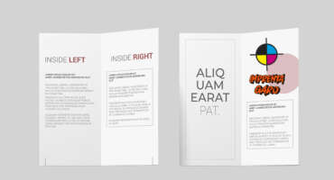 FLYERS PLEGADOS EN DÍPTICO